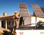 Instalaron suministro eléctrico solar en una escuela rural de Samuhú.